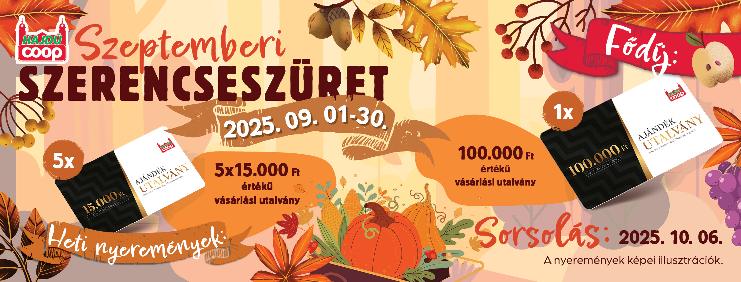 2025 HC Banner - Nyereményjáték - Szeptemberi szerencseszüret